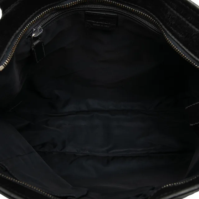 Black Gucci Guccissima Web Crossbody in Black Leather from Designer Revival, photo 2 of 2