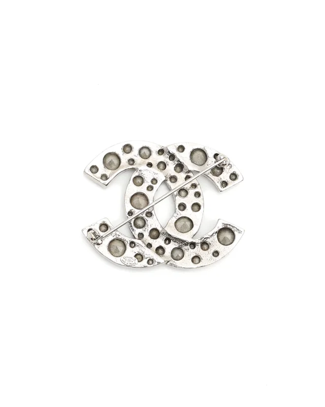 Chanel Coco Mark Rhinestone Brooch from A Retro Tale, photo 3 of 3