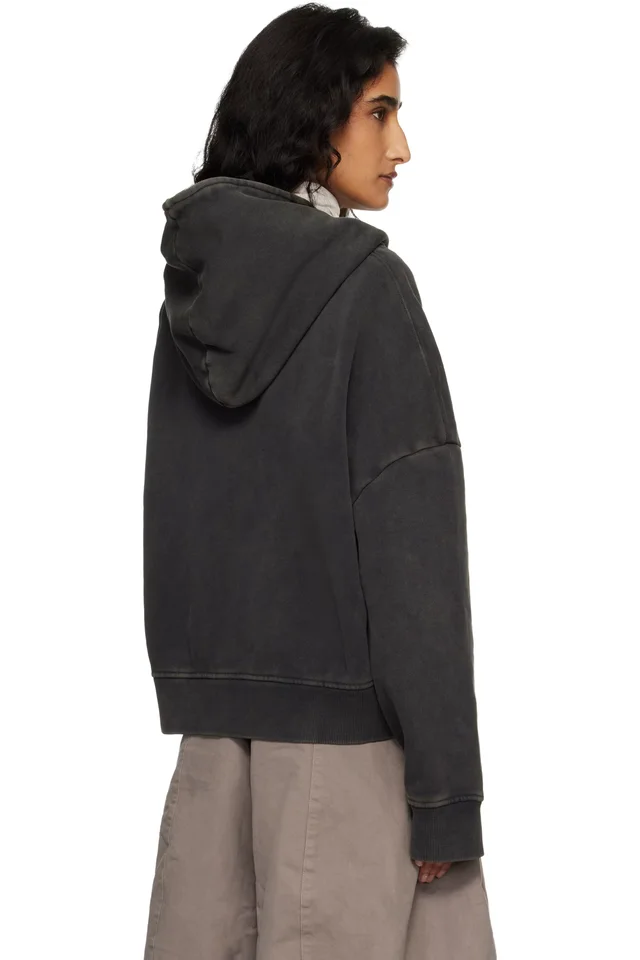 Entire Studios Black Eternal Zip Hoodie, photo 3 of 4 from SSENSE