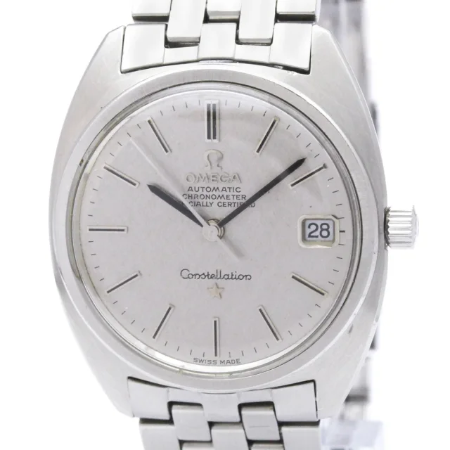 Omega Constellation Date Cal 564 Steel Automatic Watch 168.017 Vintage in Silver from Elady