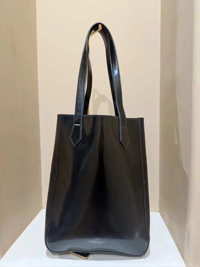 Givenchy Parfums Black Medium Patent Leather Tote Bag in black Patent leather from Poshmark