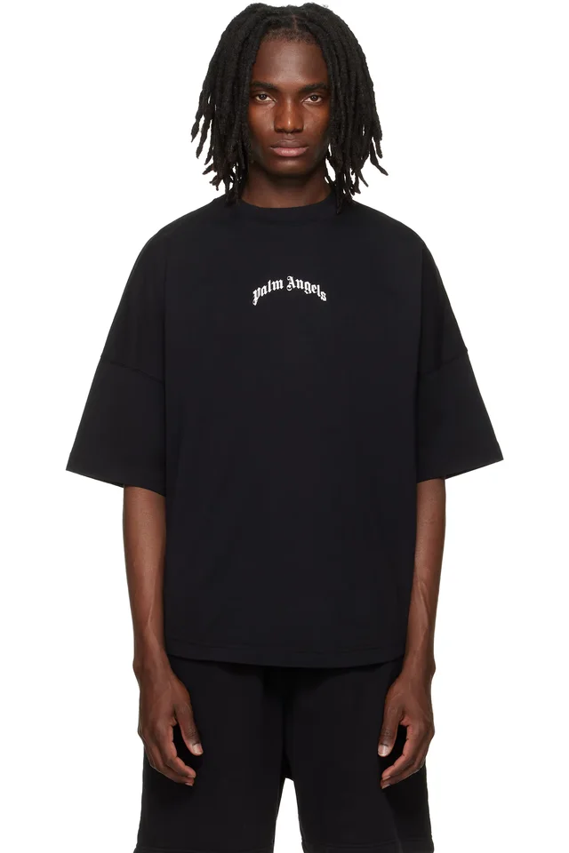 Palm Angels Black Classic Logo Over T-shirt, image 1 of 1 from SSENSE