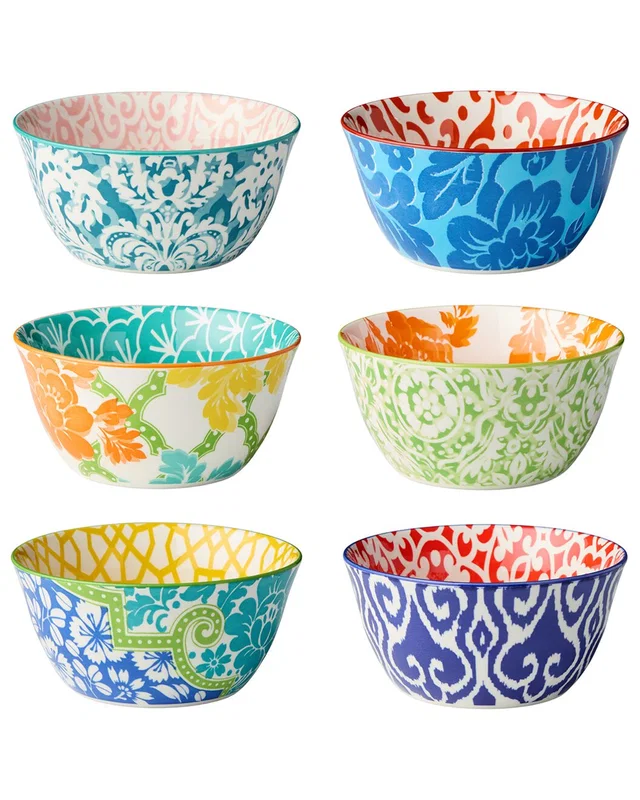 Certified International Pavillion Set of 6 All Purpose Bowls, image 1 of 1 from Rue La La