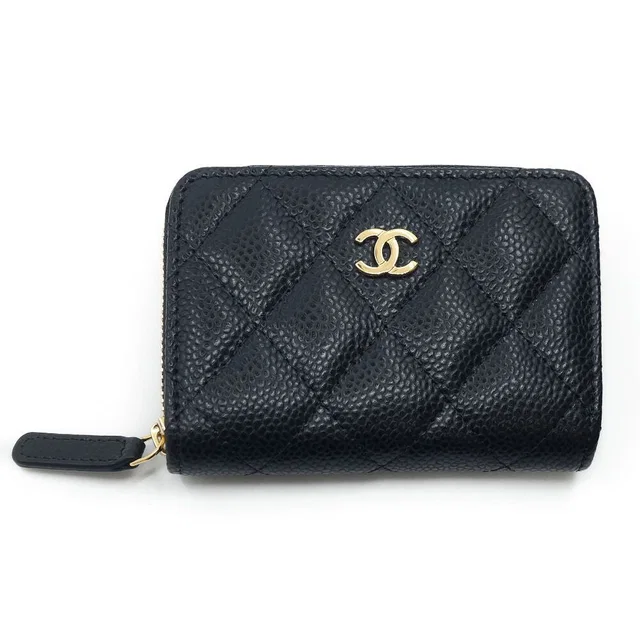 Chanel Classic Zip Coin Purse in Caviar leather from The Reluxe