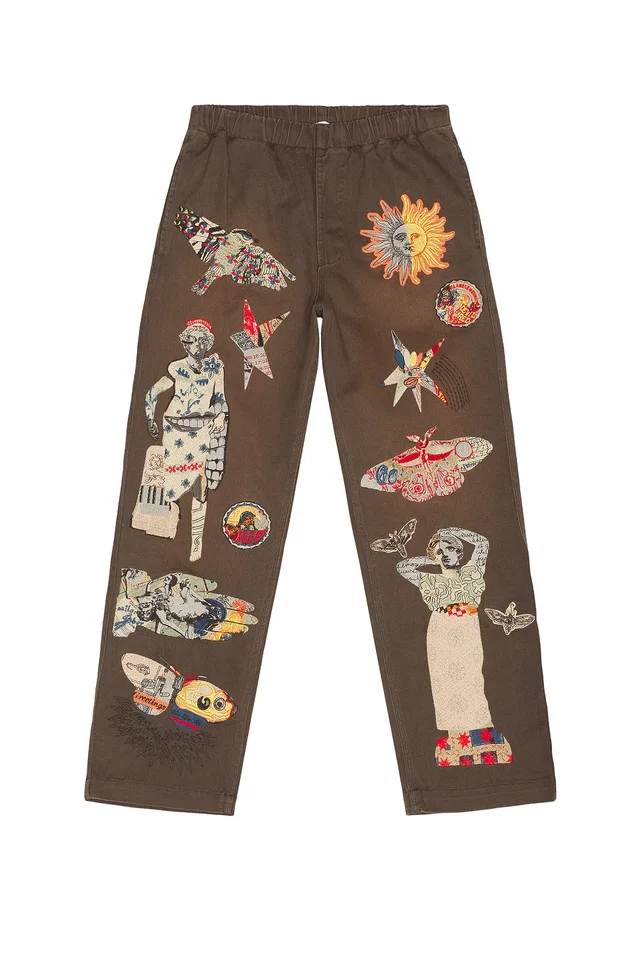 Samuel Zelig Collage Pant in Dark Taupe, photo 5 of 6 from REVOLVE (Canada)