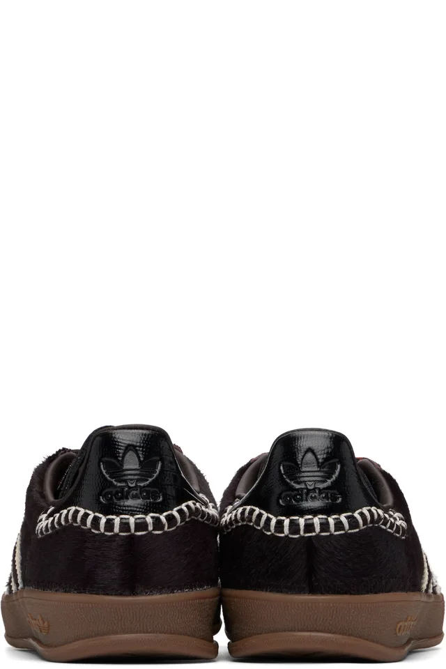 Wales Bonner Black adidas Originals Edition Gazelle Pony Sneakers, photo 2 of 5 from SSENSE