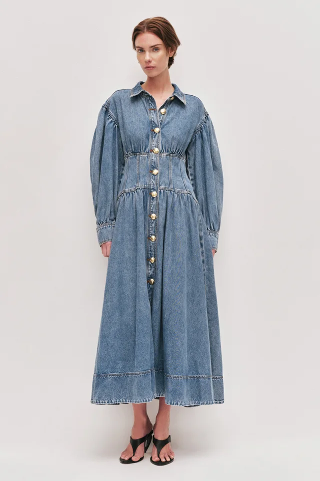 AJE Lorraine Denim Midi Dress from Aje, photo 1 of 1