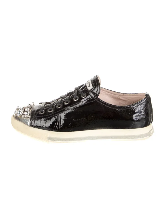 Miu Miu sneakers & athletic in black Patent leather from The RealReal