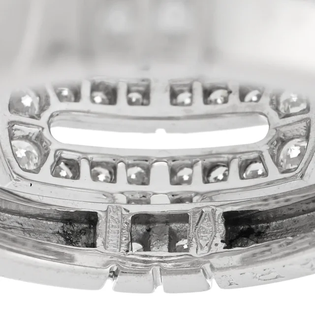 Bvlgari 18K White Gold Diamond Parentesi Ring 51 5.75 in White from FASHIONPHILE, photo 4 of 4