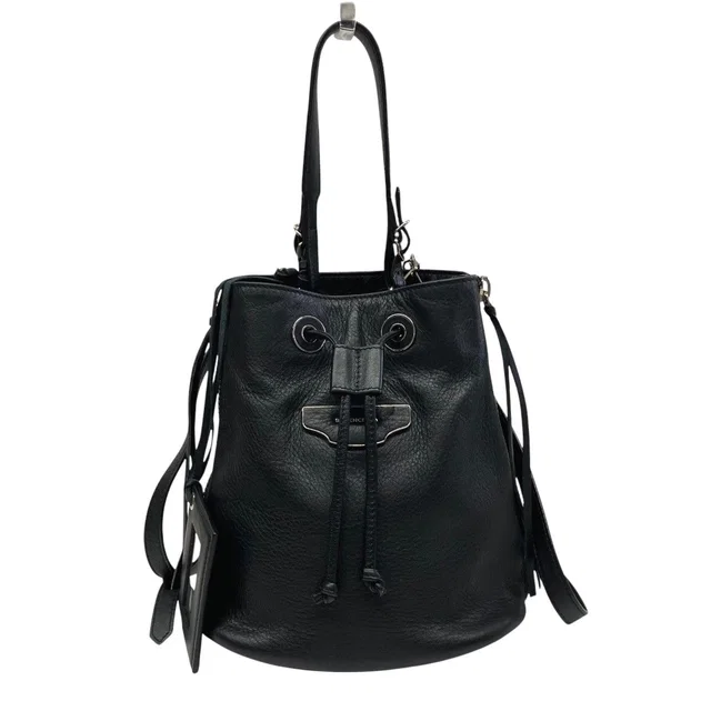 Balenciaga Paper Plate Handbag Leather in Leather from The Reluxe