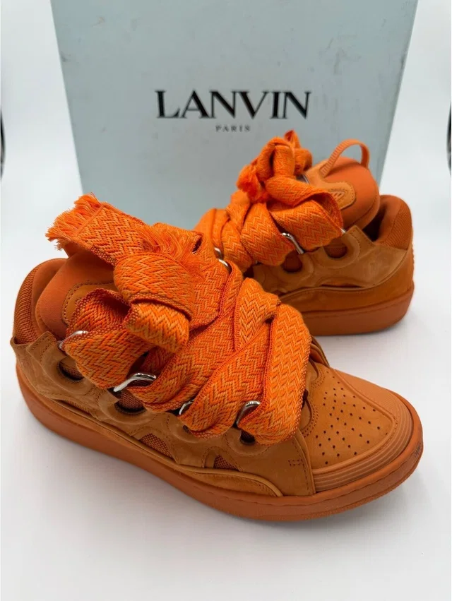 Lanvin Curb Sneaker Orange Sneakers Unisex Size 8/41 in orange from Poshmark