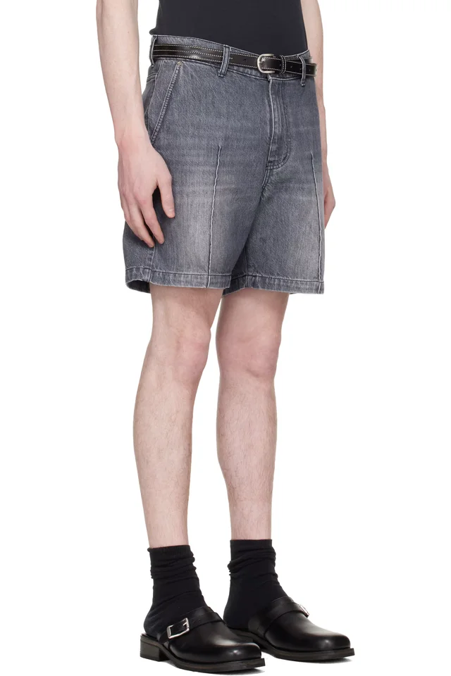 mfpen Gray Ceremony Denim Shorts, photo 2 of 5 from SSENSE