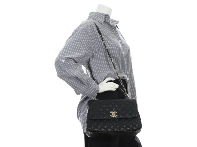 Chanel Small Black Quilted Caviar Coco Handle in Black Caviar leather from Ann's Fabulous Finds, photo 10 of 10