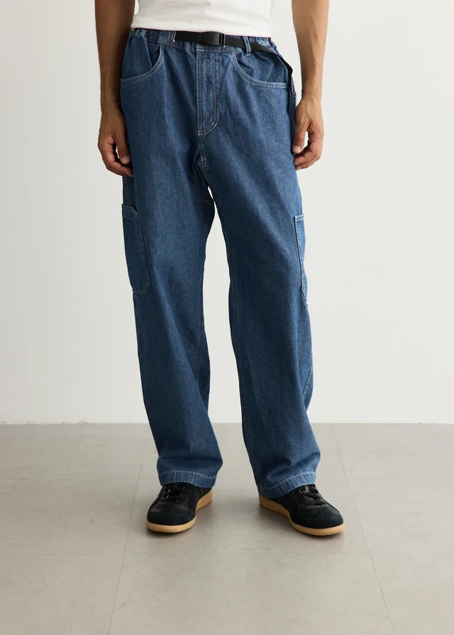 Gramicci Japanese Chambray Rock Slide Pants in Blue from Incu, photo 1 of 1