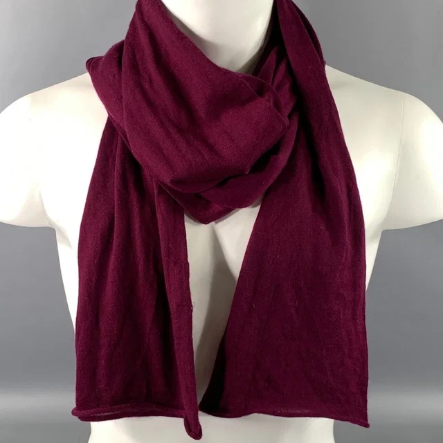 Lanvin Burgundy Purple Knit Cashmere Scarves in purple Cashmere from Poshmark