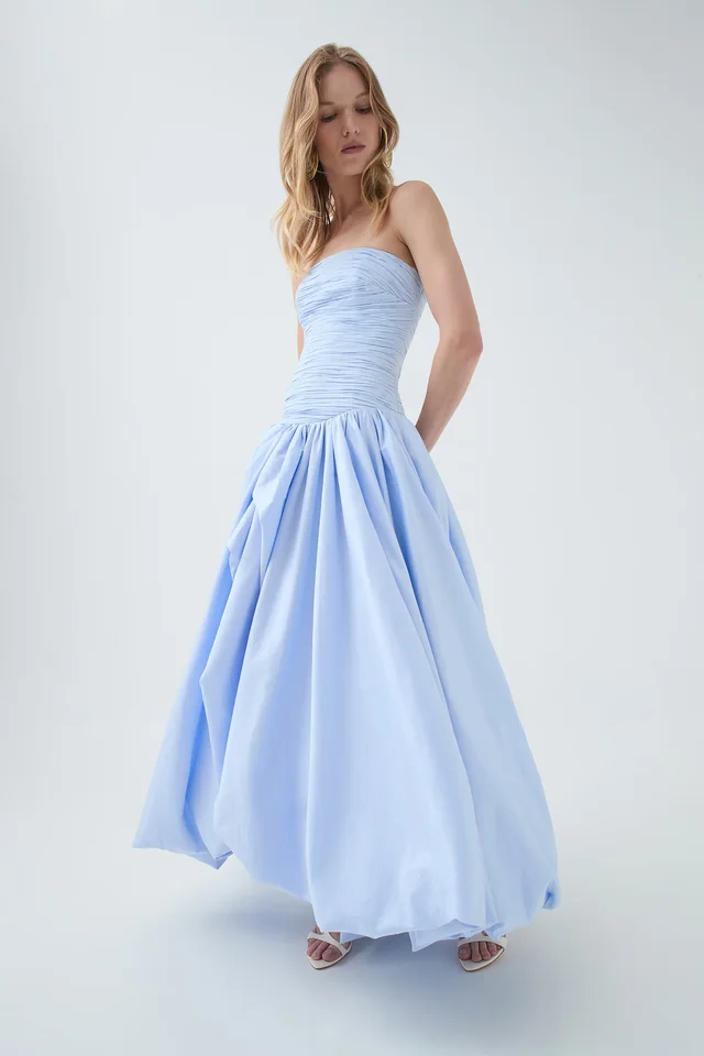 AJE Violette Bubble Hem Maxi Dress in Blue from Aje, photo 1 of 1