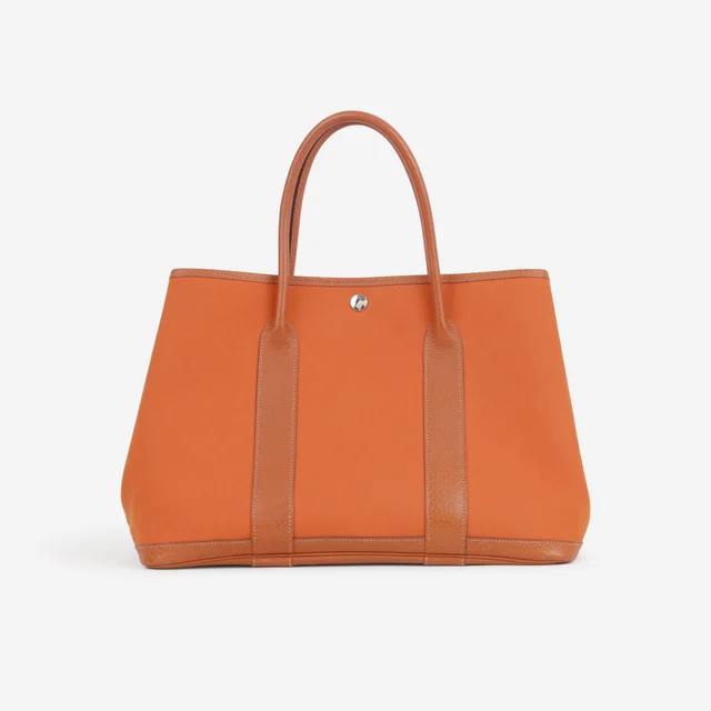 Hermès Vintage Garden Party 36 - Orange Canvas / Negonda | Palladium Hardware in Orange Canvas from Bagista