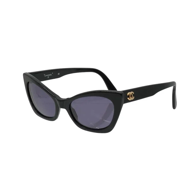 Chanel Vintage Cocomark Sunglasses Black Eyewear in Black from Luxury Promise