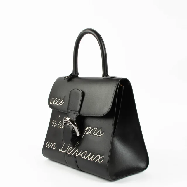 Delvaux Box Calf Brillant L'Humour MM in Black Box leather from Labellov, photo 3 of 5