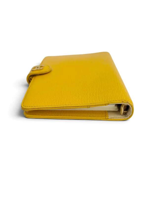 Chanel Vintage Small Yellow Agenda Cover in Yellow Leather from Season 2 Consign, photo 4 of 8