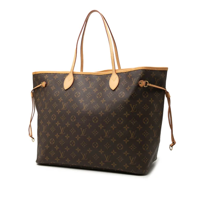 Brown Louis Vuitton Monogram Neverfull GM Tote Bag in Brown Coated canvas from Designer Revival, photo 2 of 2