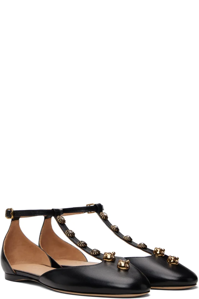Chloé Black Celeste Ballerina Flats, photo 4 of 4 from SSENSE