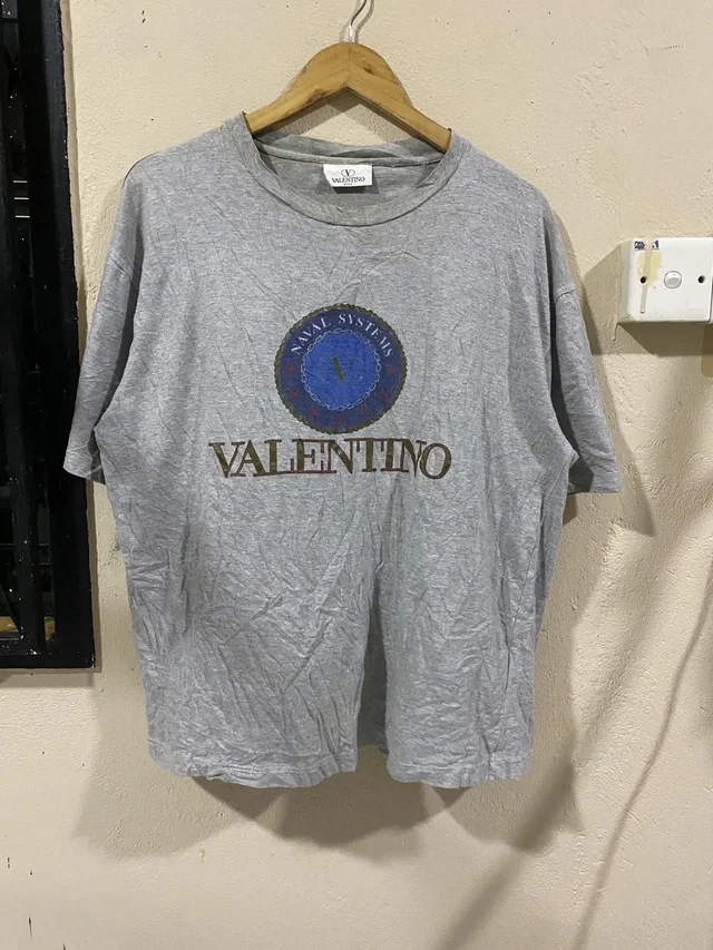 Valentino Garavani Studio Naval Systems Vintage Tee in gray from Grailed