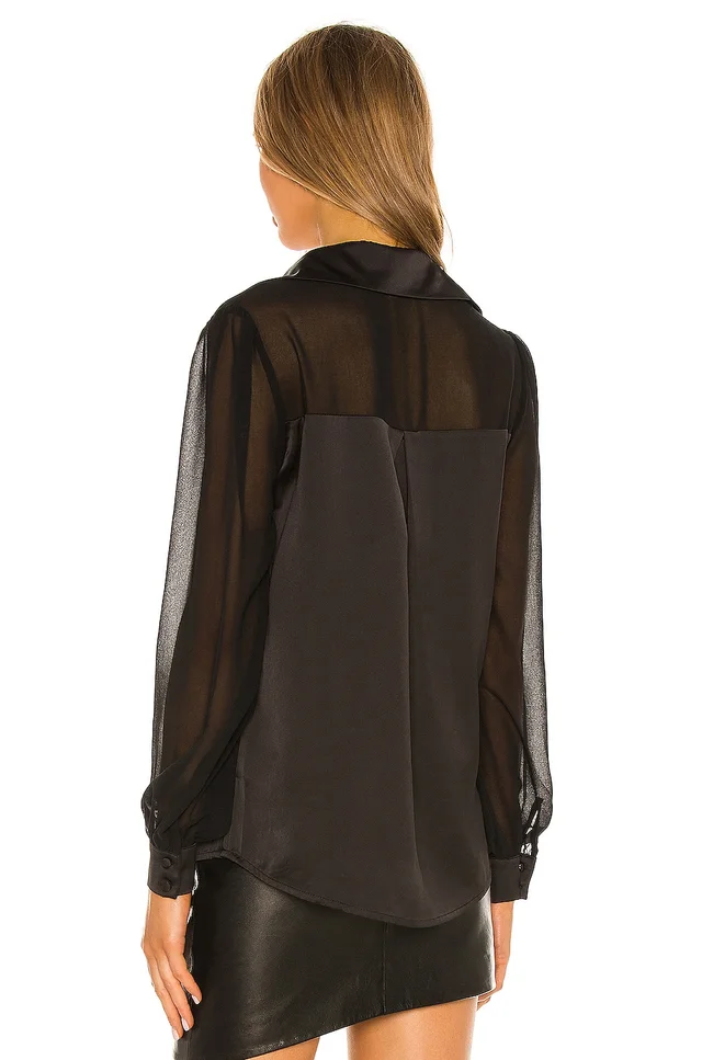 Camila Coelho Ida Top in Black, photo 4 of 5 from REVOLVE (Canada)