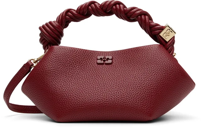 Red Grained Mini Bou Bag