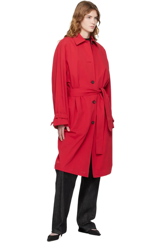 TOTEME Red Light Spring Trench Coat, photo 4 of 4 from SSENSE