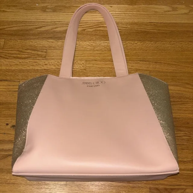 Jimmy Choo Women's Tote bags - Pink in pink from Depop, photo 1 of 1