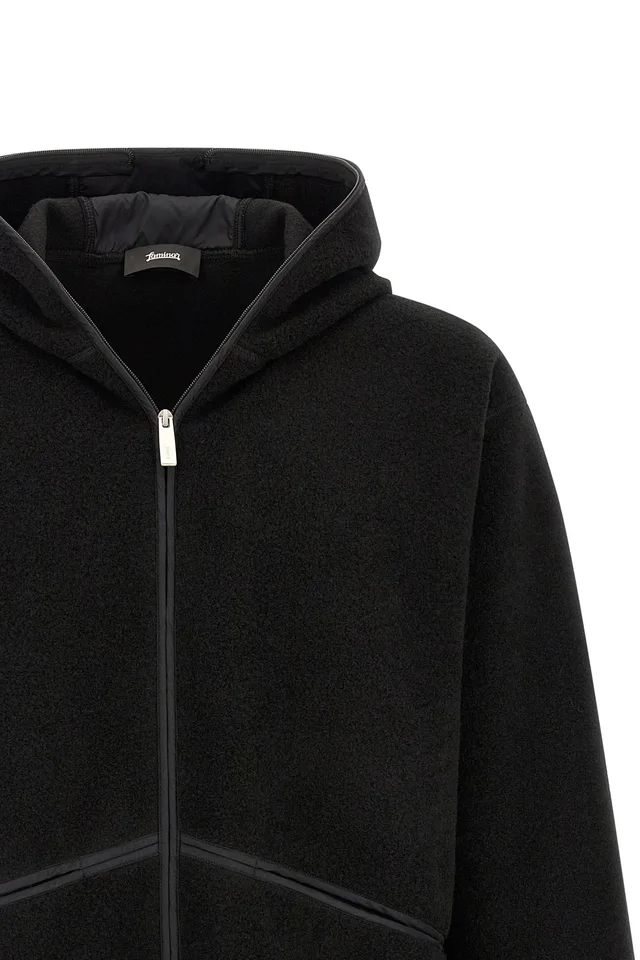 Herno Laminar Textured Zip Hooded Jacket, photo 3 of 4 from SENSER