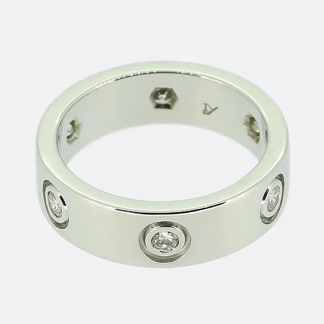 Cartier Six Diamond LOVE Ring Size K 1/2 (51) from The Vintage Jeweller