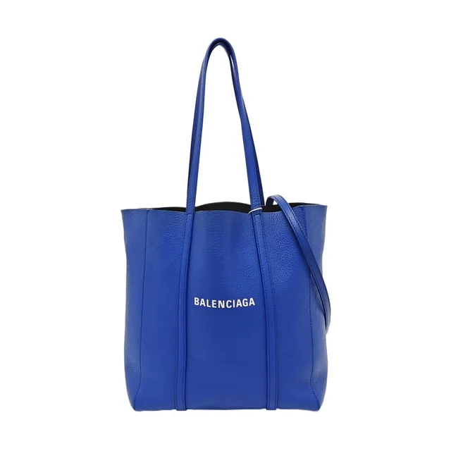Balenciaga Everyday Leather Tote Bag Blue in blue Leather from Grailed