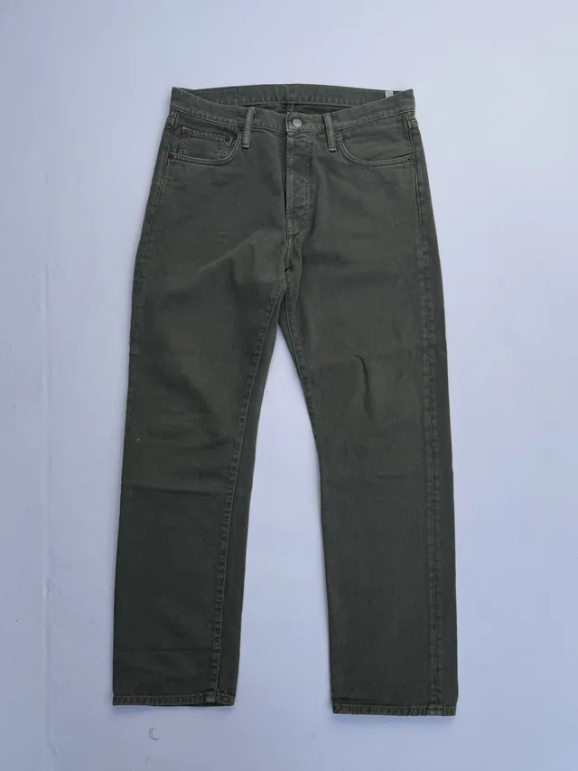 Acne Studios 1996 Regular Fit Jeans in green Denim from Grailed