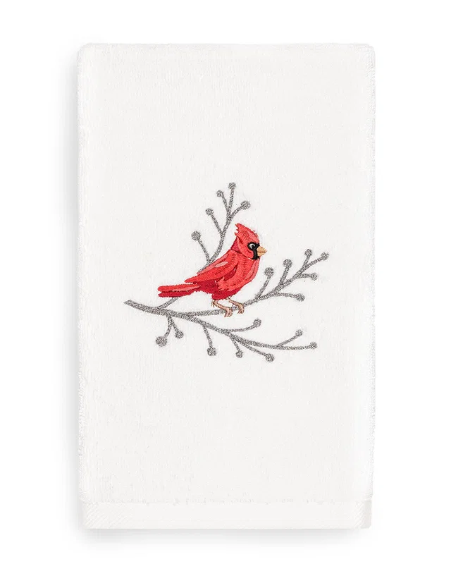 Linum Home Textiles Christmas Cardinal Hand Towel, image 1 of 1 from Rue La La