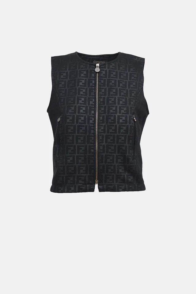 Fendi C. 1990s Zucca Vest from VSP Consignment
