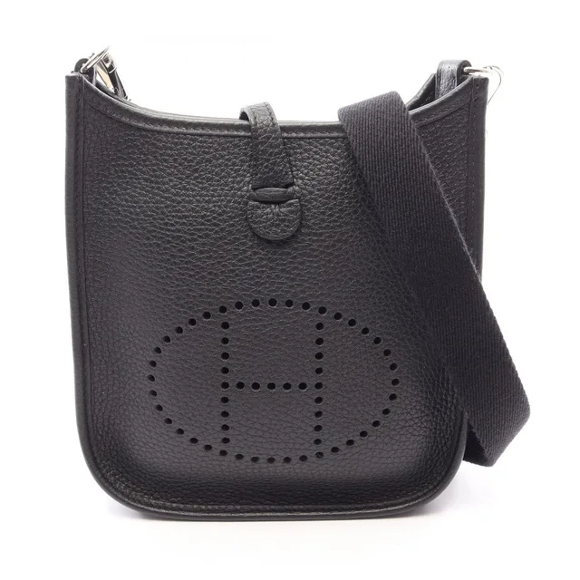 Hermès Shoulder Bag Evelyne Amazon TPM Black Leather in Black Leather from The Reluxe