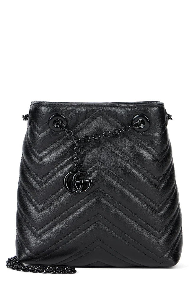 Gucci Shoulder Bag — Black Calf Skin in Black Calfskin from HEWI