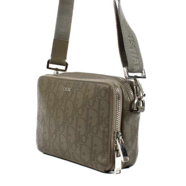 Dior Oblique Galaxy Zipped Pouch with Strap in Calfskin from Labellov, photo 2 of 2