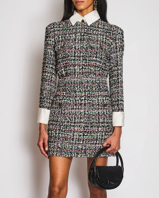 Chanel 23/C Black Tweed Zip Midi Dress with Detachable Collar and Cuff Detail Size FR 38 (UK 10) from Sellier, photo 3 of 5
