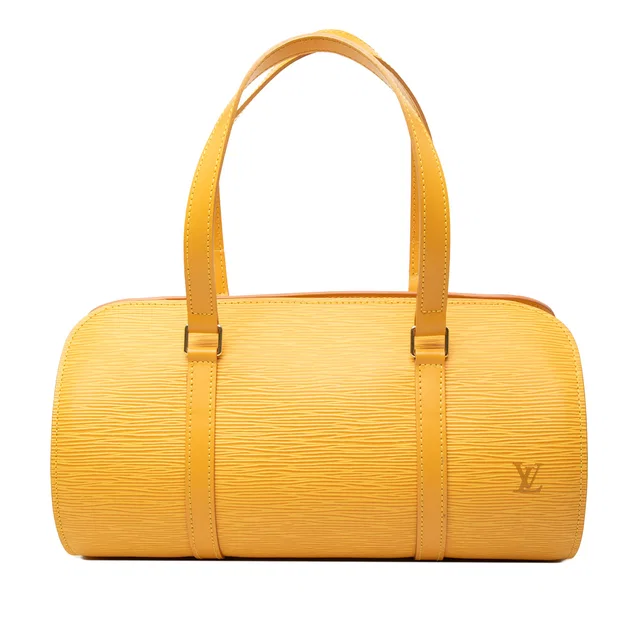 Yellow Louis Vuitton Epi Soufflot Handbag in Yellow Leather from Designer Revival