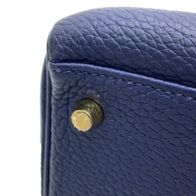 Hermès Kelly Retourne blue navy Togo Leather Size 35 in Navy Togo leather from GALLERY RARE, photo 7 of 17