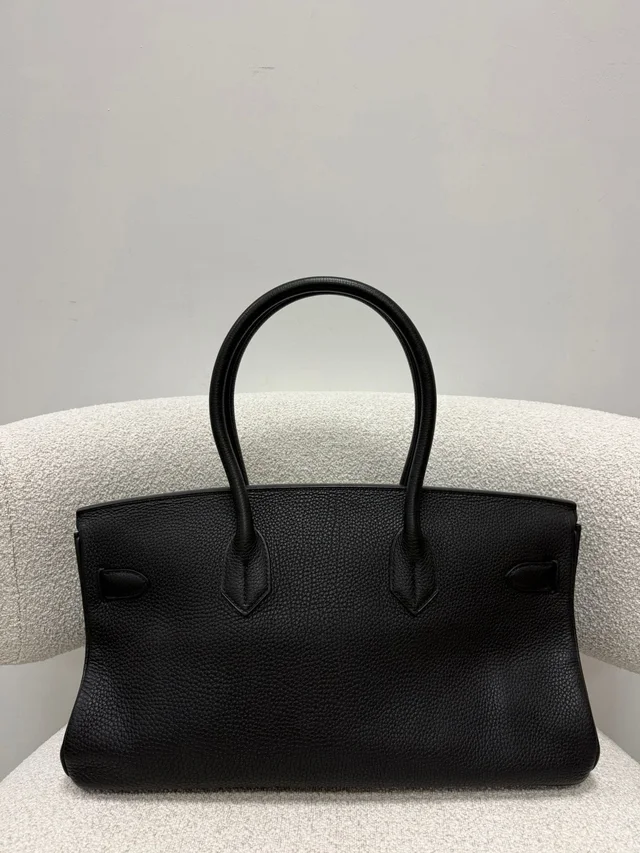 LONDON LOCATED* PRELOVED HERMÈS JPG SHOULDER BIRKIN BLACK Togo Leather in Black Togo leather from Luxury Promise, photo 4 of 31