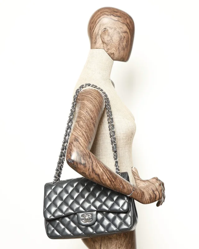 Chanel Lambskin Quilted Jumbo Double Flap Bag in Lambskin from A Retro Tale, photo 11 of 11