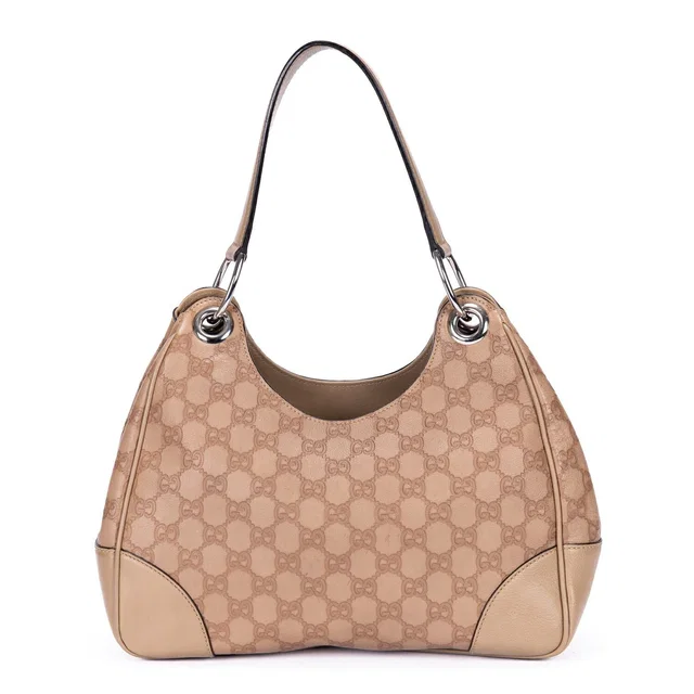 Gucci Colbert Hobo Beige Guccissima in Beige from The Reluxe
