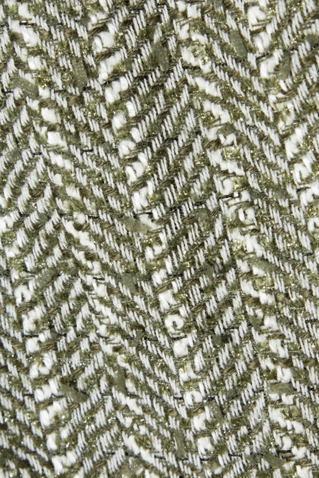 Rag & Bone Manston Metallic Herringbone Wool-Blend Tweed Bomber Jacket in Green, photo 4 of 4 from THE OUTNET