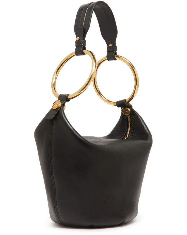 CHLOE Bracelet small shoulder bag in Black Main material: 100% leather domestic calf bos taurus, lining: 100% leather domestic calf, photo 3 of 9 from 24S (Canada)