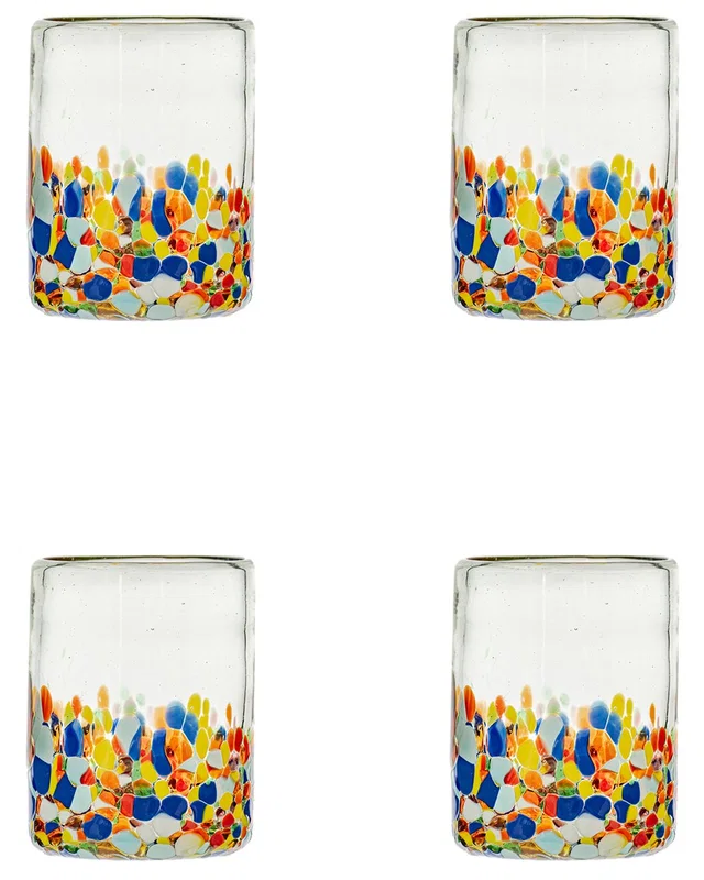 10 Strawberry Street Set of 4 San Lucas Mexican DOF Glasses, image 1 of 1 from Rue La La