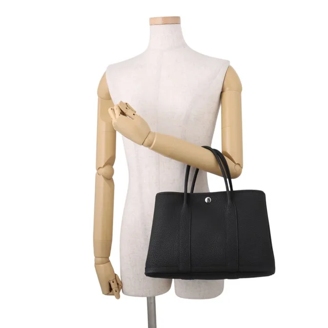 Hermès Garden Party Black Togo Leather Size TPM in Black Togo leather from GALLERY RARE, photo 4 of 7